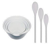 The Kitchen Queen 7 Piece Mixing Bowl, 1.5, 2, 3, and 5 Quarts and Spoon Set Dishwasher Safe, Durable, Ergonomic...