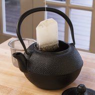 Primula Cast Iron Teapot &ndash; Durable Cast Iron with a Fully Enameled Interior &ndash; Beautiful Hammered Design &ndash; 36 oz... N3