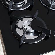 Windmax 30" Euro Design Black Tempered Glass Built-in Kitchen 5 Burners Gas Hob Cooktops N2