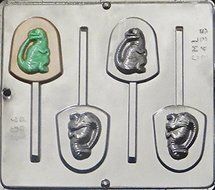 Raptor Dinosaur Lollipop Chocolate Candy Mold Jurassic World 3435