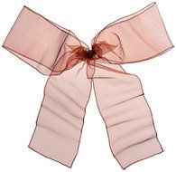 LinenTablecloth Organza Sash (10-Piece) Eggplant N4
