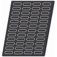 Matfer Bourgeat Silicone Silform, Mini Eclair Baking Molds, 48 Cups 337006