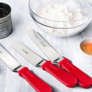 Borolux Cake Decorating Spatulas, Stainless Steel Icing Smoother Frosting Knife, Set of 3