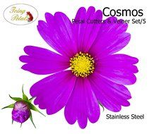 Cosmos Cutters &amp; Veiner Set/5 By Icing Petals