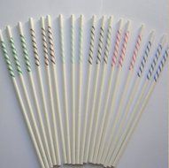100pcs 4 1/2" X 5/32" Lollipop Sticks for Cake Pops - Red Stripy Color