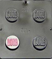 &quot;LOVE&quot; Oreo Cookie Sandwich Chocolate Candy Mold 1627