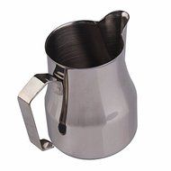 Lautechco Stainless Steel Coffee Shop Espresso Milk Latte Art Frothing Jug Tamper Coffee Cup (350ml) N3