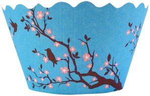 Bella Couture Meisha Bird/Cherry Blossom Cupcake Wrappers