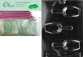 Cybrtrayd D073 Chocolate Candy Mold, Scoop Dads and Moms N2