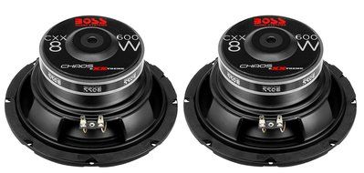 (2) Boss Audio CXX8 8-Inch 600 Watt Max Power Single 4 Ohm Car Subwoofers - 2 Subwoofers N2