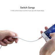 ROCK Stylish 3.5mm Multifunctional Audio Cable for AUX Devices, In-line Control, Tangle-free, High Flexibility... N12