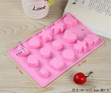 SNW DIY Baking Mold Silicone Cake Mold Chocolate Ice Lattice Mold LOVE