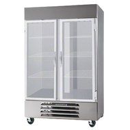 Beverage-Air HBRF49-1-G 52" Horizon Series Two Section Glass Door Dual Temperature Reach-In Refrigerator/Freezer...