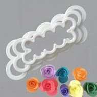 Cake Decorating Gumpaste Flowers Austin Rose Cutter Set Fondant Decor Kit Sugarcraft Modelling Tools for Cake... N7