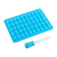 50 Cavity Silicone Gummy Bear Chocolate Mold Candy Maker Ice Tray Jelly Moulds (Green) N16