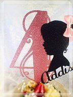 Little Girl Birthday Cake Topper - Custom