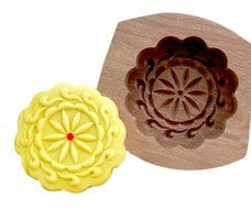 Wooden Carving Baking Molds/Dessert Baking Molds, Plum flower(8.58.51.5cm)