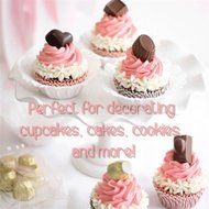 28 pcs Sphere Russian Piping Tips Set - 21 Icing Tips (XXL Size) + FREE 7 Piping Bags (Made in USA) + Tricolor... N3