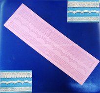 New Big Lace Silicone Mould for Fondant Cake Sugar Paste Cake Decoration 3-line 39.5120.4cm 190g N2