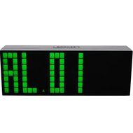 T Tocas Large Big Number LED Snooze Wall Desk Alarm Clock Thermometer Calendar (Green) N8