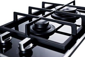 Summit 2-Burner Gas-On-Glass Cooktop W/Sealed Burners &amp; Cast Iron Grates