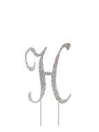Letter L Rhinestone Crystal Cake Topper Silver, Numbers, Letters for Wedding, Birthday, Anniversary, Party. Shine... N28