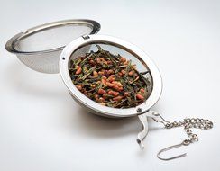Zelta Premium Stainless Steel 2" Mesh Tea Ball Infusers Filter Strainer Interval Diffuser with Extended Chain,... N3
