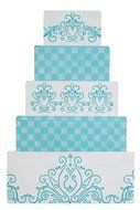 Designer Stencils C417 Princess Lace 3 Cake Stencil, Beige/Semi-Transparent N2