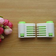 Y&amp;XL&amp;H 5 Layers Cake Bread Cutter Leveler Slicer Cutting Fixator Tools (Random Color,2 PCS) 6x6x3cm N3