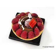 Silikomart 6 Cavity Donut Cake Mold, Red N2