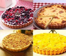 Attmu Non-Stick 8 Inches Removable Loose Bottom Quiche Pan (2 Pack), Tart Pie Pan, Round Tart Quiche Pan with...