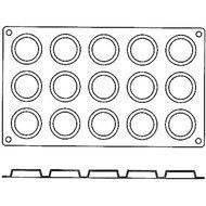 Matfer Bourgeat Silicone Gastroflex Mini Tartlet Baking Mold Orange 257922 N2