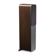 Q Acoustics 3050 Floorstanding Speaker Pair (American Walnut) With QED Silver Anniversary XT Speaker Cable Pair...