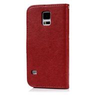 S5 Case,Samsung Galaxy S5 Case (i9600) - Wallet Embossed Flower Tree PU Leather Soft TPU Inner Cover with Magnetic... N6