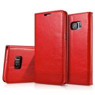 Aroko Wallet Series Samsung Galaxy S7 Edge Case with Flip Cover and S7 edge case Stand (S7 edge case, Blue) N6