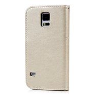 S5 Case,Samsung Galaxy S5 Case (i9600) - Wallet Embossed Flower Tree PU Leather Soft TPU Inner Cover with Magnetic... N10