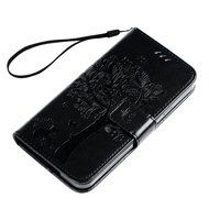 S5 Case,Samsung Galaxy S5 Case (i9600) - Wallet Embossed Flower Tree PU Leather Soft TPU Inner Cover with Magnetic... N13