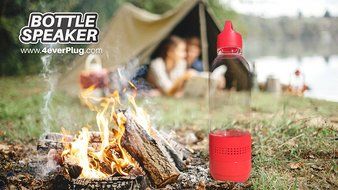 Music Bottle Speaker - Bluetooth and TF Card Mode of Playing [Assorted Colours]