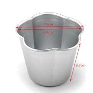 DUFUSTORE 1pcs Aluminum Metal Cinquefoil Shaped Muffin Cup Cake Decoration Tool Pudding Cutter