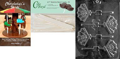 Cybrtrayd W030 Fan Lolly Wedding Chocolate Candy Mold N2