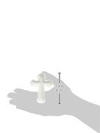 Lucks Dec-Ons Decorations Molded Sugar/Cup-Cake Topper, White Cross, 1.25 Inch, 12 Count N2