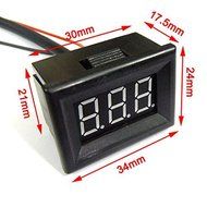 RioRand&reg; 0.36" Digital Thermometer -55-125&deg;c Red LED Temperature Measurement Temp Measure Monitor With 1 Meter... N5