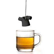 Cool Tea Infuser Tea Shirt by Qualy Design Studio. Black Color. Unique Tea Ball will Make Great Gift for Tea Lovers...