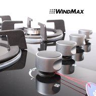 Windmax US Seller 24" 3.3KW Kitchen Glass Built-in 4 Burners Gas Hob Cooktop Cookware
