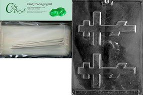 Cybrtrayd R011 Orthodox Cross Chocolate Candy Mold with Exclusive Cybrtrayd Copyrighted Chocolate Molding Instructions...