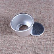 Dealglad&reg; 5pcs New 2 Inch Anodized Aluminum Round Cupcake Pan Chiffon Cake Pudding Mold Baking Mould with Removable...