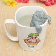 Tea Infuser Strainer - TOOGOO(R)Manatee Tea Infuser Silicone Loose Leaf Strainer Herbal Spice Filter Diffuser