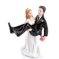 Better Line Funny Decorative Cake Toppers - Bride Carrying the Groom Cake Topper