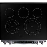 Samsung NE58K9500SG 30" Slide-in Electric Range with Smoothtop Cooktop, 5.8 cu. ft. Primary Oven Capacity, in...