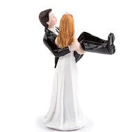 Better Line Funny Decorative Cake Toppers - Bride Carrying the Groom Cake Topper N2